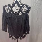 American Eagle  outfitters Sexy womens Gray Tassel Boho off the shoulder Small. Photo 2