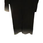 Rabanne Black Three Button Wool Long Sleeve Longline Winter Coat Size 4 Photo 9