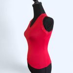 Maidenform  Vintage Y2K Red V-neck tank top Size 32 fits an XS to a Small NEW Photo 2