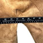 Westbound Tan Faux Suede Hooded Button Up Coat Sherpa‎ Lined Warm Jacket Outerwear L Photo 5