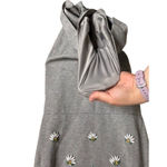 Banana Republic  Sheath Dress Size 2 Pineapple Sleeveless Sequin Gray EUC Photo 4