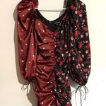 For Love & Lemons Cher Ruched Polka Dot Floral Sweetheart Mini Dress Size: XS Photo 3