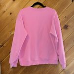 Fancy homebody small shop “Mommy Gang” bright pink crewneck sweatshirt Size L Photo 3