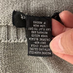 Sweater Project Panda Knit Sweater Dress Women's Large Gray Metallic Sparkle Photo 4