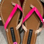 Steve Madden Pink and Tan Women's Sandals Size 7 Photo 0