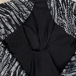 Reebok Small Swimsuit One-Piece Long Sleeves Padded High-Neck Lined Black New Photo 6