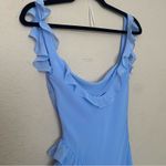House Of CB  'Ariela' Soft Blue Ruffle Maxi Dress NWOT size XS‎ Photo 8