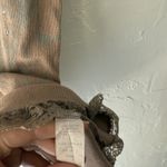 Daytrip  Y2k Tank Top Womens Small Brown‎ Lace Trim Ribbed Sleeveless Boho Photo 6