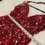 Ashley Lauren NEW Sequin HoCo Mini Dress 4248 in Red Gold Size 4 Photo 3