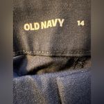 Old Navy  Navy Blue High Rise Pixie Wide Leg Pants 14 NWOT Photo 2