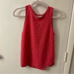 ZARA Basics Texture Front Sheer Back Tank Blouse S Preppy Coconut Girl Festival Photo 4