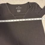 American Eagle  Soft & Sexy Gray Long Sleeve Tee Size XS Photo 6