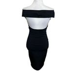 ALEXANDRE VAUTHIER Off Shoulder Midi Dress Women’s Size Medium Black Bodycon Photo 6