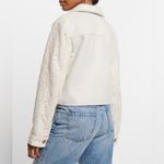 EXPRESS  SWAN TWEED LACE SLEEVE CROPPED SHACKET JACKET Photo 2