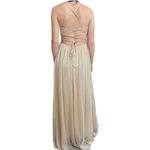 Gold Glitter Sleeveless Cross Back Dress Size XS Photo 4