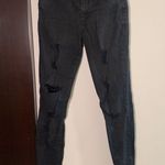 joe's jeans High Rise Skinny Black Distressed Joe’s Jeans Size 28 Photo 2