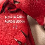 Jeffrey Campbell  Red Rodillo Suede Peep Toe Wedges Size 7.5 Photo 9