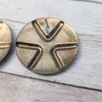 Vintage Stud Earrings For Pierced Ears Retro Circular Extra Large Photo 6