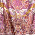 Soft Surroundings Luciana Paisley Boho Tunic Top 1X Medallion Print Stretch Photo 2