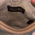 MYRA CROSSBODY BAG DARK GREY/BLUE CANVAS WITH TAN LEATHER TRIM ADJUSTABLE STRAP Gray Photo 10