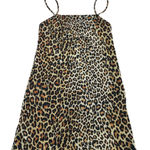 ZARA  Dress Womens Small‎ Yellow Black Leopard Square Neck Mini Stretch Knit Photo 0