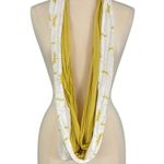 infinity Mustard Yellow Butterfly Print  Scarf Photo 1