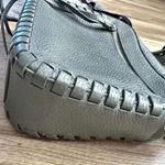 ALLSAINTS | Kepi Mini Leather Crossbody Bag Gray Leather Purse Leather Stitch Photo 8