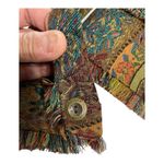 Anthropologie Acorn Open Jacket size 6• Paisley Tapestry Jacket. Orange Photo 11