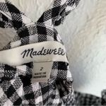 Madewell Ruffle-Strap Cami Top in Gingham Check Linen Sz 2 Photo 6