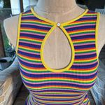 Rainbow striped sleeveless Photo 2