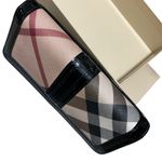 Burberry  Penrose Nova Check Canvas & Patent Leather Continental Wallet EXCELLENT Photo 5