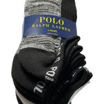 Ralph Lauren Polo  Women's No Show Socks 6 Pack Black White Gray Athletic Casual Photo 0