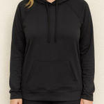 Old Navy π΅ Ladies black hoodie sweatshirt with kangaroo pockets size small. Photo 0