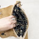 Anthropologie [] Jesslyn Blake Tan Cream Suede Messenger Crossbody Satchel Bag Photo 12