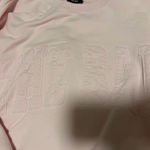 The Bar  Varsity Sweatshirt Light Pink Photo 1