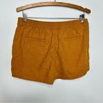J. Crew‎ factory linen blend shorts mustard yellow size small Gold Photo 3