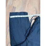 H&M  Linen Navy Blue Drawstring Pants XL 100%‎ Linen Relaxed Fit NWOT Photo 9