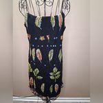FRANCESCA CARETTI leaf print lace dress SZ Photo 1