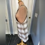 Barrels and Oil Plaid Flannel Overall Dress Brown Photo 4