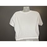 Streetwear Society Shirt Womens Medium White Rainbow Stripe Crop Top Colorful Photo 3