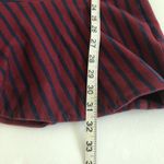 Anthropologie KINLY Directional Stripe Mini Dress M Drop Waist Flounce Hem Long Sleeve Shift Photo 6