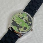 Mudd camo dial wrist watch silver tone unisex 35mm case size running Photo 1