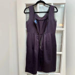 Vera Wang  | Violet Purple Broach Embellished Pockets Cocktail Party Dress Size 8 Photo 6