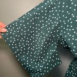 Hello Molly Stuck in Your Ways Midi Dress Size XS/2 Green Polka Dot Tie Front Photo 9