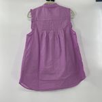 Free People  Annie Butterfly Bush Purple Pintuck Pleated Tunic Top Sz Small NWOT Photo 2