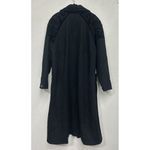 Vintage Stephanie Mathews Wool Trench Coat 10 Black Dark Academia USA Made Photo 4