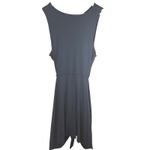 Rails Brie XL Black Sleeveless Knit Dress Twist Front Tie Detail Formal Career Photo 7