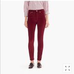 J.Crew New 9-Inch Toothpick Stretch Velvet Jeans High Rise Denim Photo 3