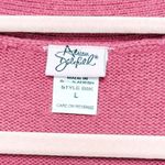 VTG Adrian Delafield Womens Sweater Vest Size L Pink Green Floral Cottage 90s Size L Photo 3