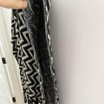 YA Los Angeles Chevron wrap fringed shawl / ruana Photo 3